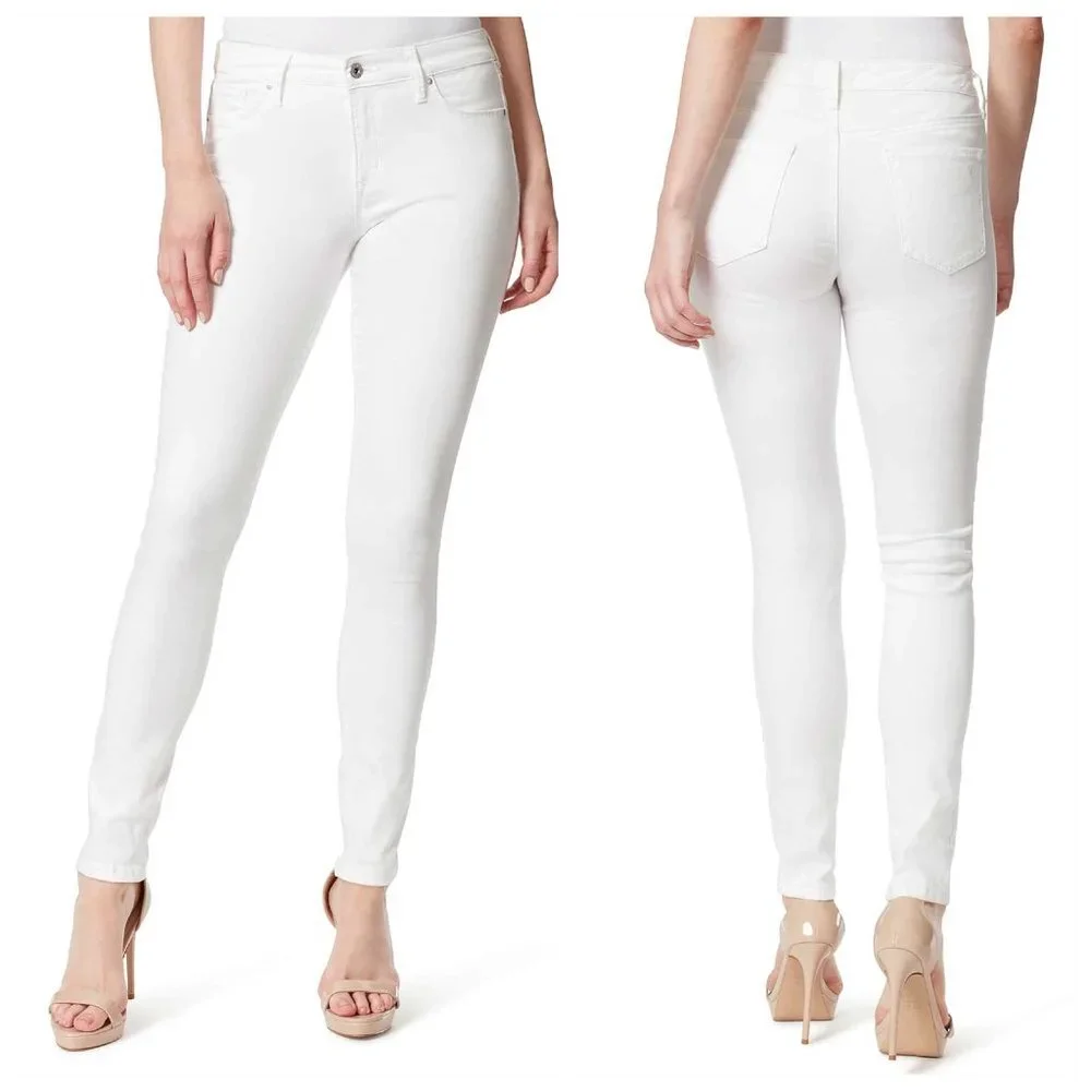 NWT JESSICA SIMPSON'S Kiss Me Jeans in White, size 33 - Picture 1 of 12